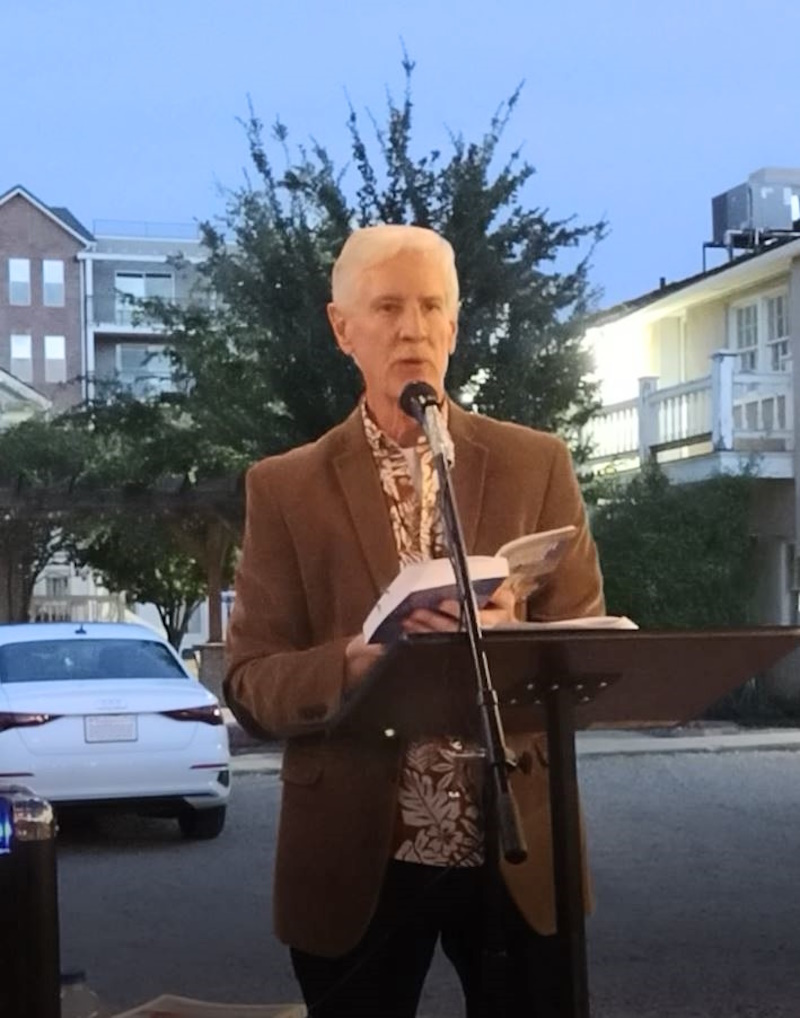 Topper Jones reads from his debut mystery All that Glisters.