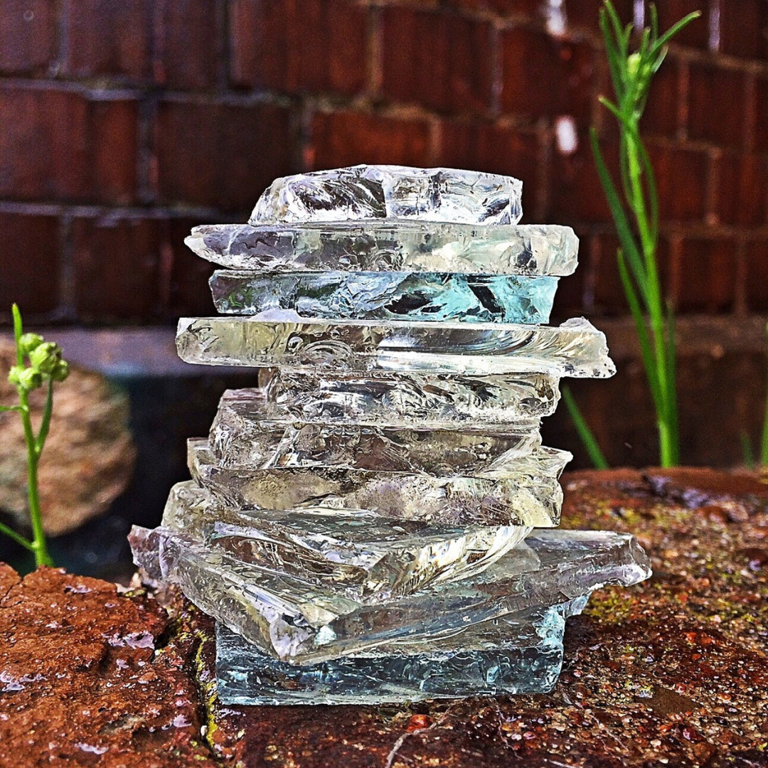 stacked Shards of glass 