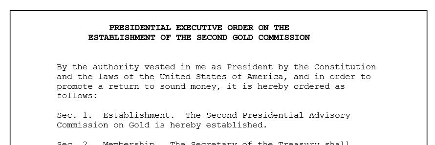 Presidentail Executive Order Sample